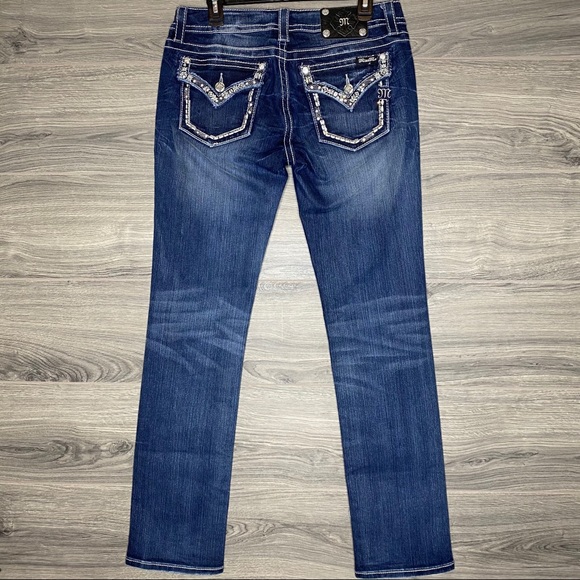 Miss Me Signature Straight Jeans Embellished 31 - Picture 4 of 8